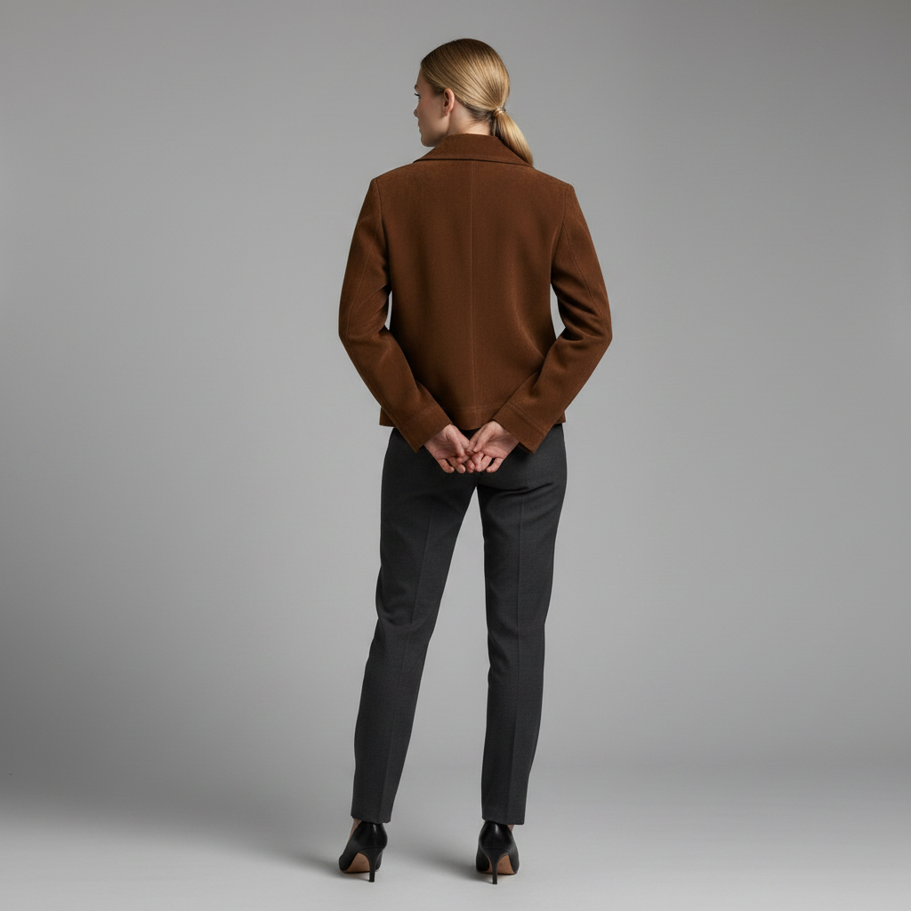 Women's Suede Short Jacket | Stylish Zip-Up Outerwear
