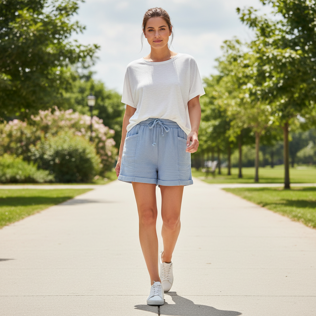 Cotton Summer Shorts for Women | Lightweight Casual Wear