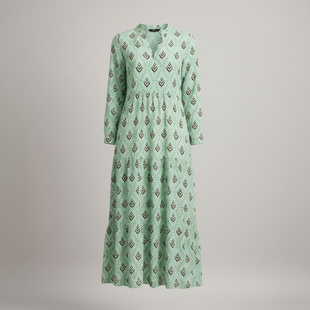 Women's Geometric Tiered Maxi Dress | Summer Dresses