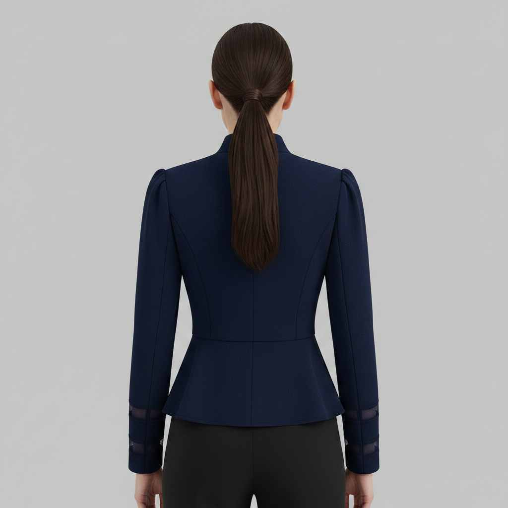 Peplum Blazer | Women's Slim Fit Structured Shoulder