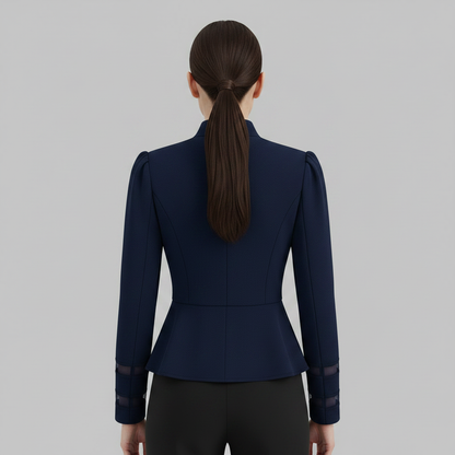 Peplum Blazer | Women's Slim Fit Structured Shoulder