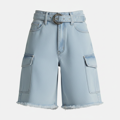 Retro Denim Shorts | Women's Loose Fit Jean Shorts