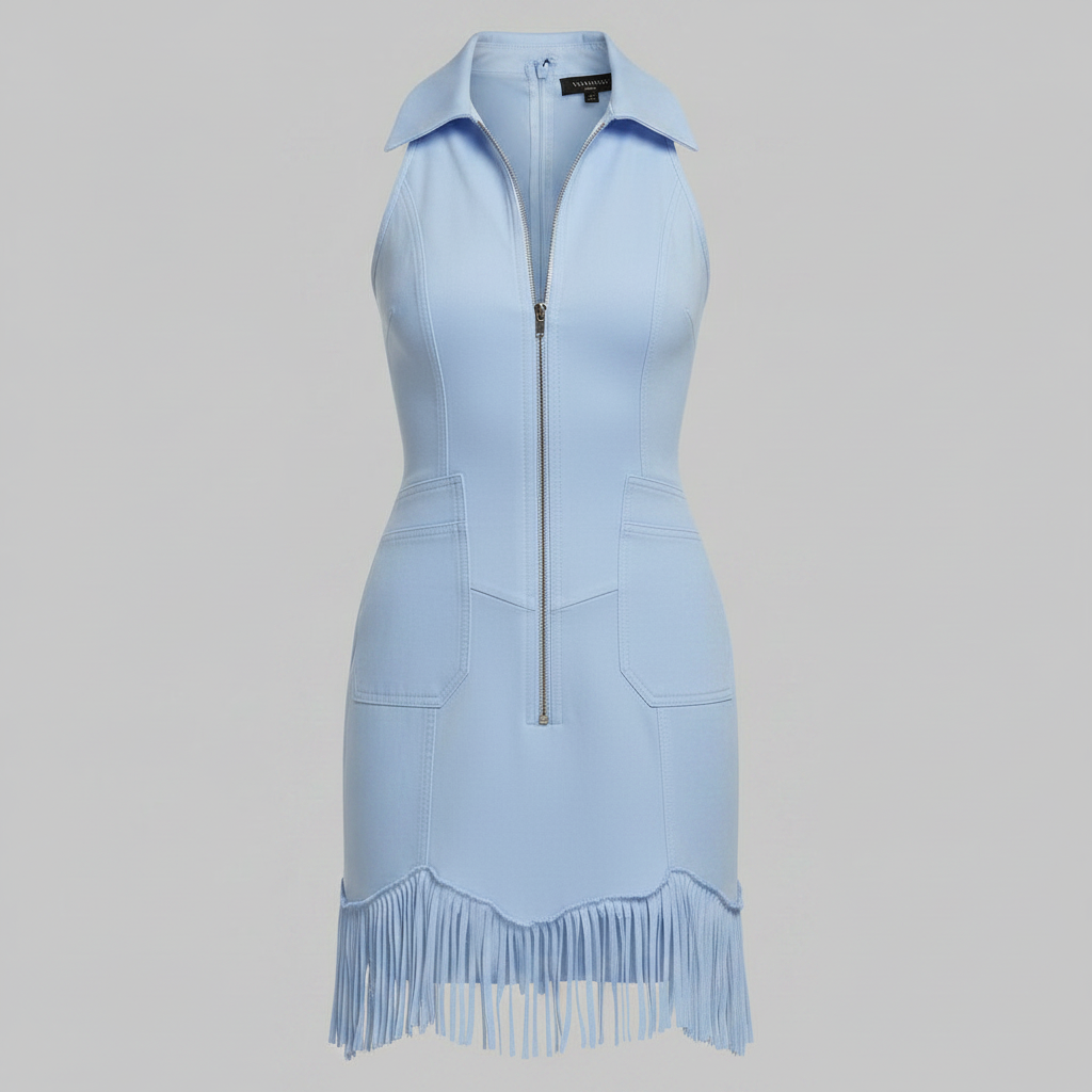 Tassel Sleeveless Mini Dress | Women's Summer Dress
