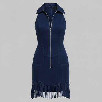 Tassel Sleeveless Mini Dress | Women's Summer Dress