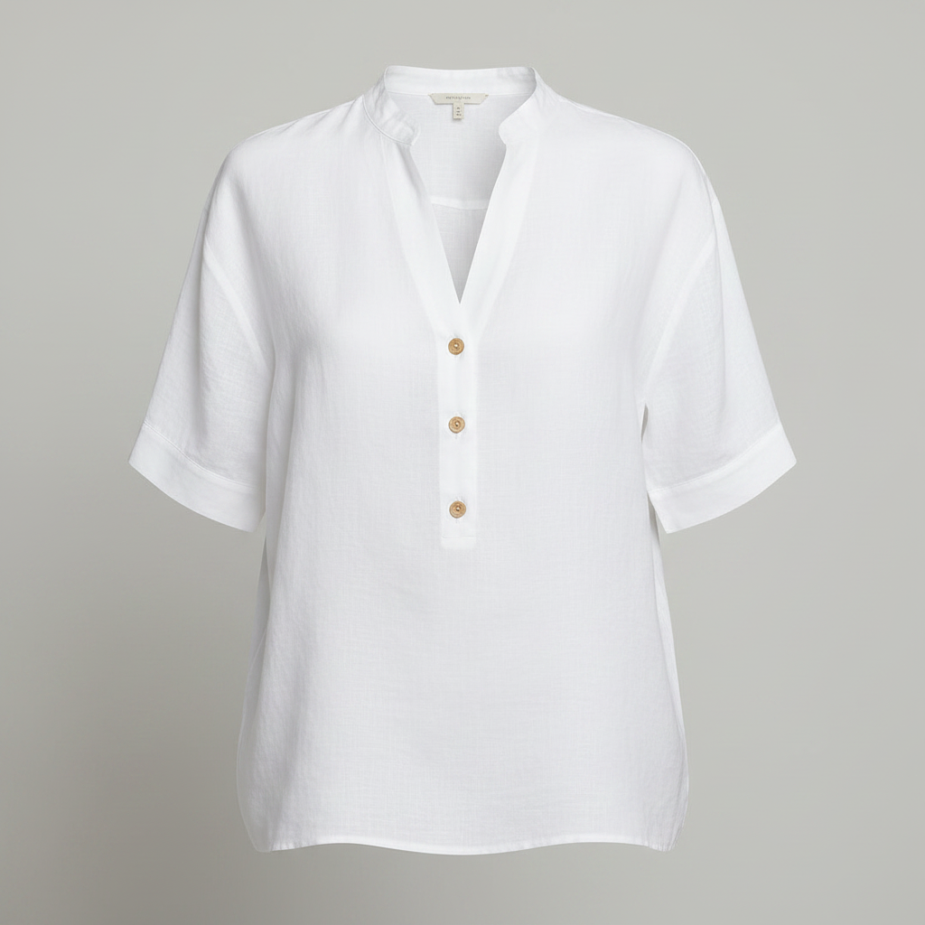 Linen-Blend Blouse | Women's Summer Top