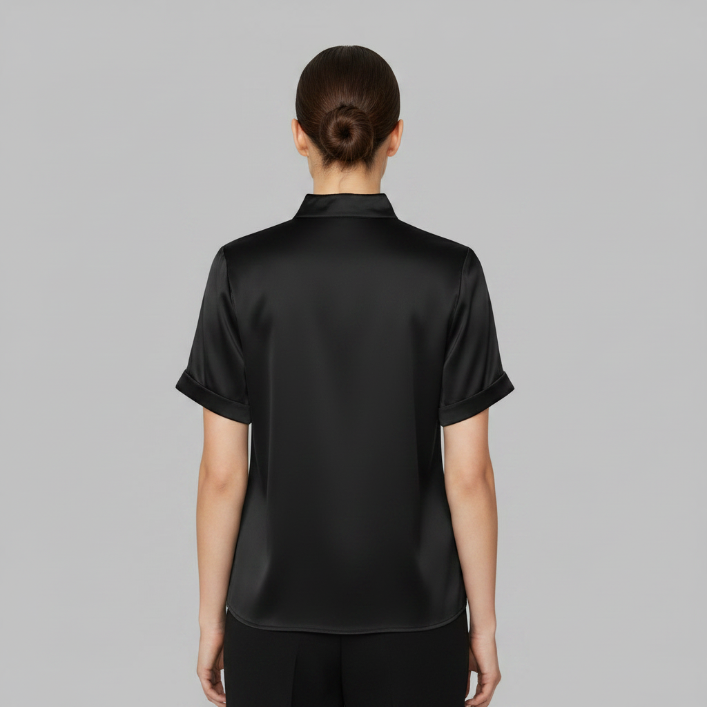 Satin Blouse with Keyhole Neckline | Blouses for Women