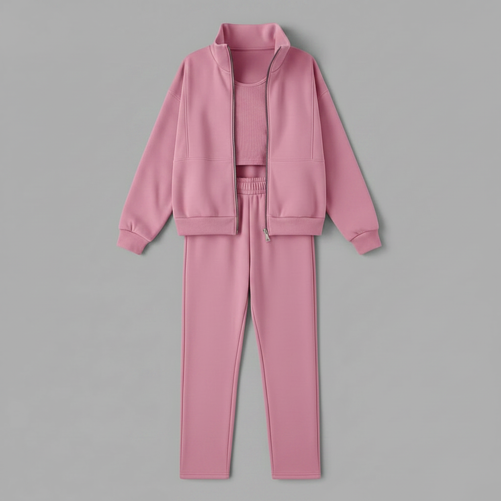 Women's Tracksuit Set | Comfortable Fit Jogging Suit for Ladies
